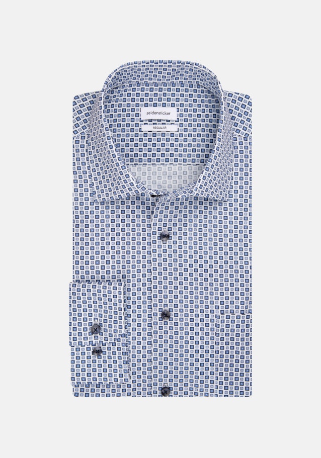 Chemise Business Regular Popeline Col Kent in Bleu Clair |  Seidensticker Onlineshop