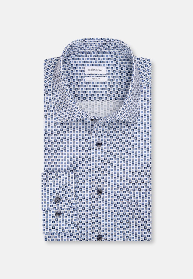 Regular Chemise d'affaires Imprimé in Bleu Clair |  Seidensticker Onlineshop