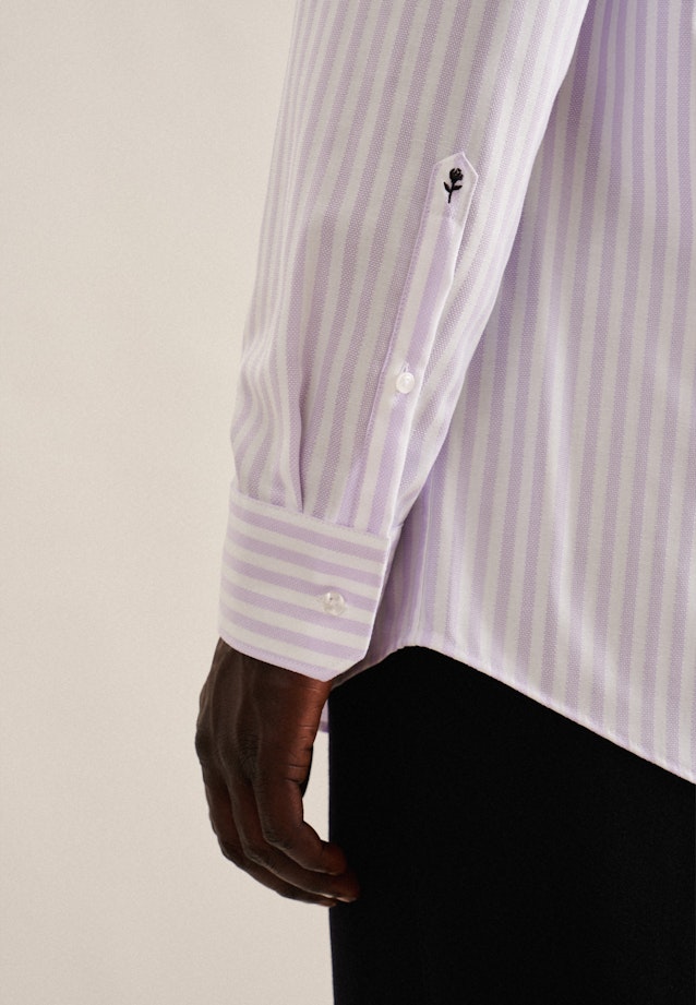 Regular Chemise d'affaires rayures in Lilas |  Seidensticker Onlineshop