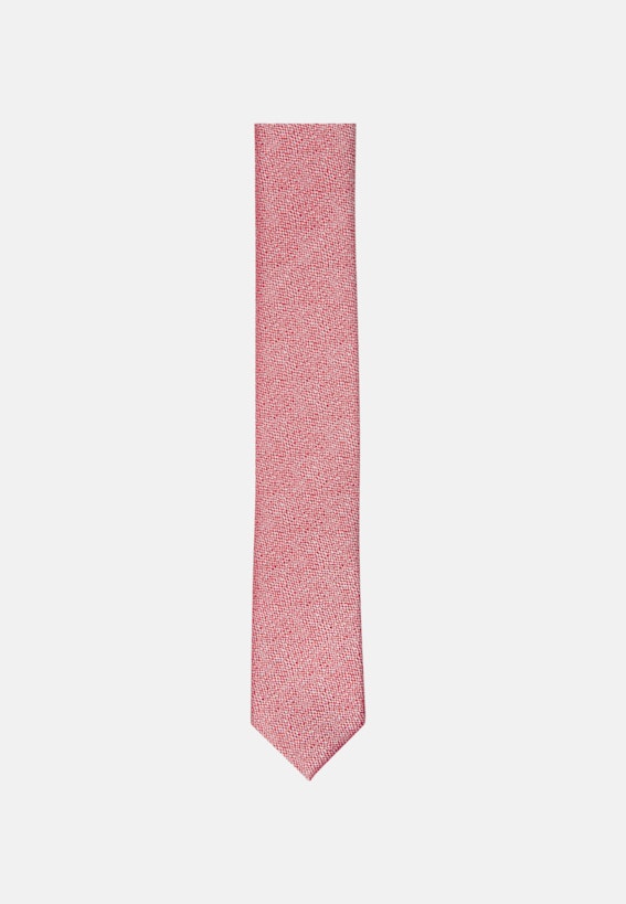 Herren Krawatte rot Seidensticker Seide aus | 100