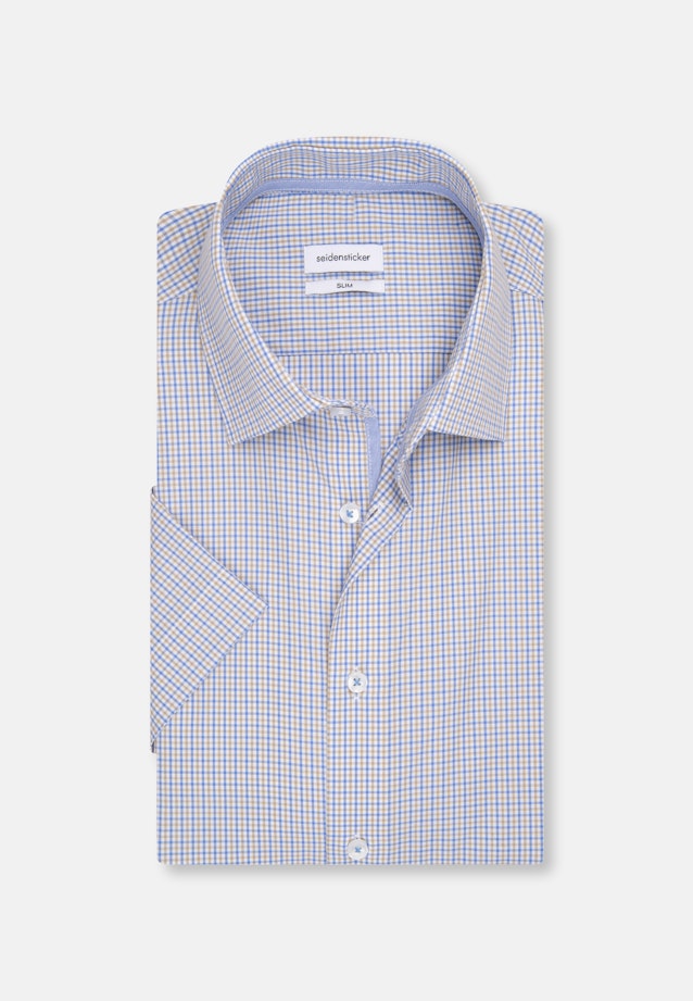 Slim Business shirt Check in Brown |  Seidensticker Onlineshop