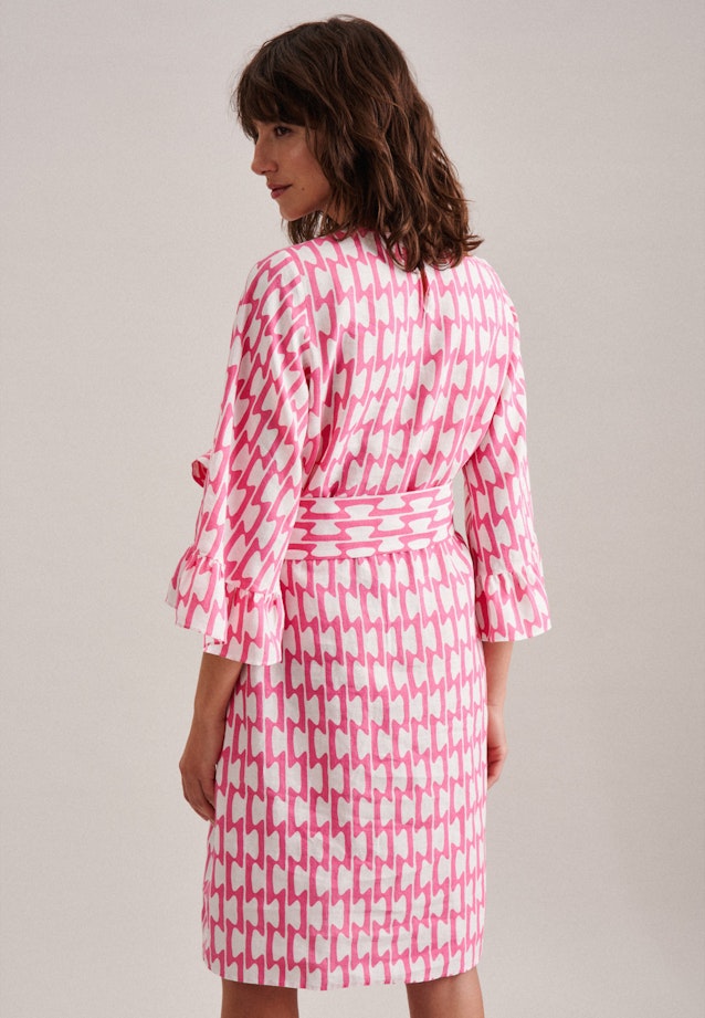 Damen Midi Kleid | Seidensticker Leinen rosa/pink