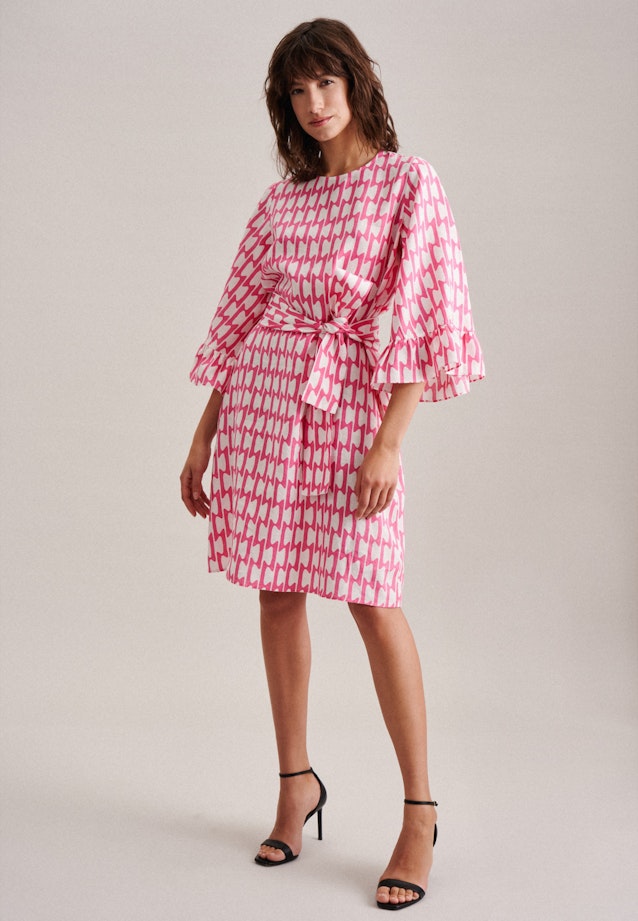 Leinen Midi Kleid in Rosa/Pink |  Seidensticker Onlineshop
