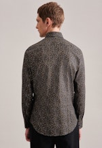 Slim Business Hemd Druck in Grün |  Seidensticker Onlineshop