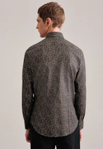 Slim Business Hemd Druck in Grün |  Seidensticker Onlineshop