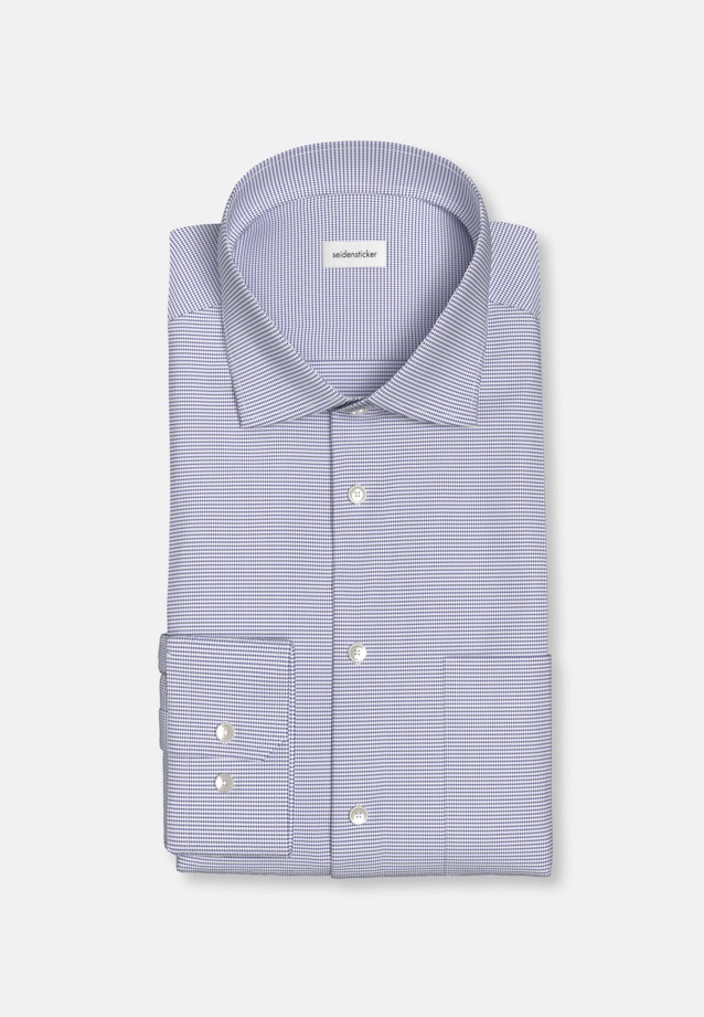 X-Slim Chemise d'affaires Structure in Bleu Moyen |  Seidensticker Onlineshop