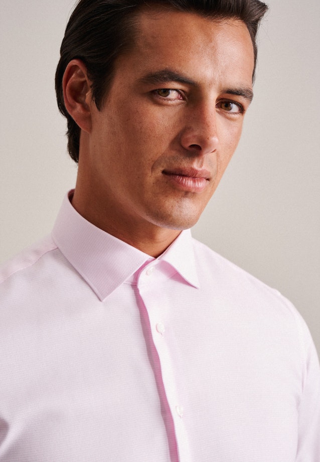 X-Slim Business Hemd Struktur in Rosa |  Seidensticker Onlineshop