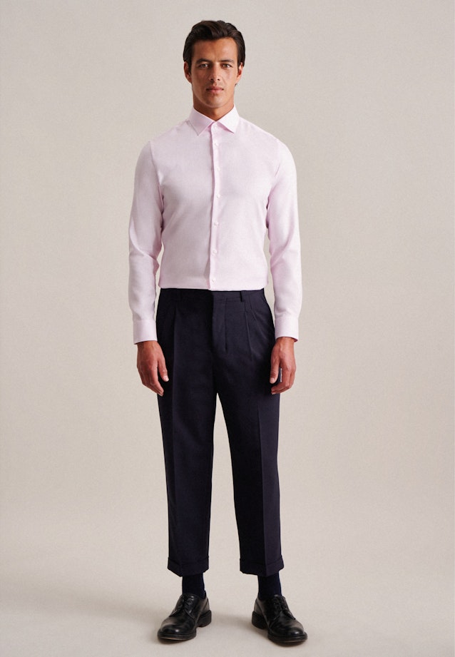 X-Slim Business Hemd Struktur in Rosa |  Seidensticker Onlineshop