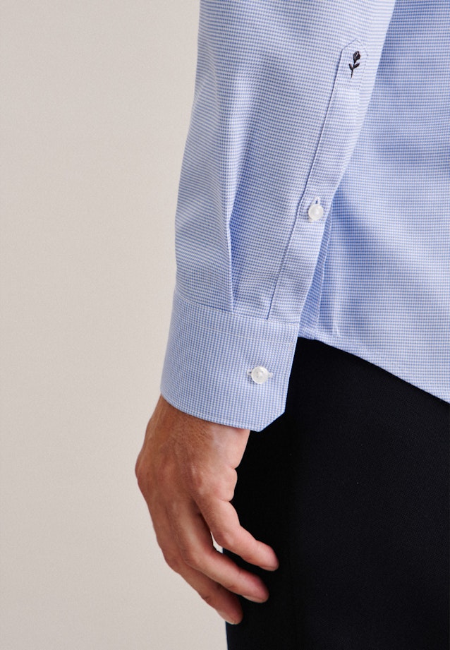 Non-iron Structure Business Shirt in X-Slim with Kent-Collar in Light Blue |  Seidensticker Onlineshop