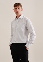 Business Shirt in Regular with Kent-Collar in Grey |  Seidensticker Onlineshop