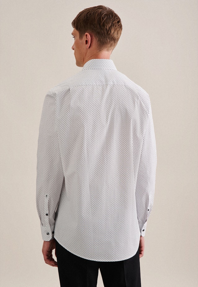 Regular Business Hemd Paisley in Grau |  Seidensticker Onlineshop