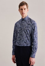 Business Shirt in Slim with Kent-Collar in Dark Blue |  Seidensticker Onlineshop