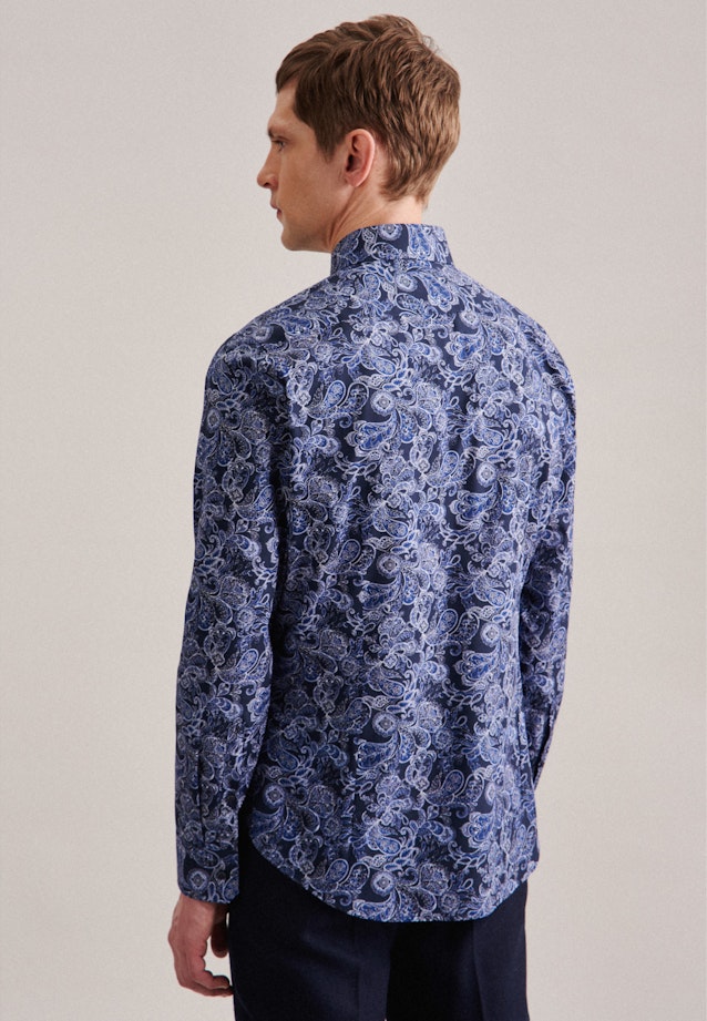 Slim Chemise d'affaires Floral in Bleu Foncé |  Seidensticker Onlineshop