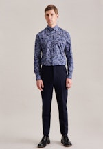 Slim Chemise d'affaires Floral in Bleu Foncé |  Seidensticker Onlineshop