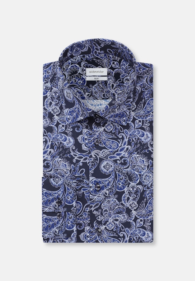 Slim Chemise d'affaires Floral in Bleu Foncé |  Seidensticker Onlineshop