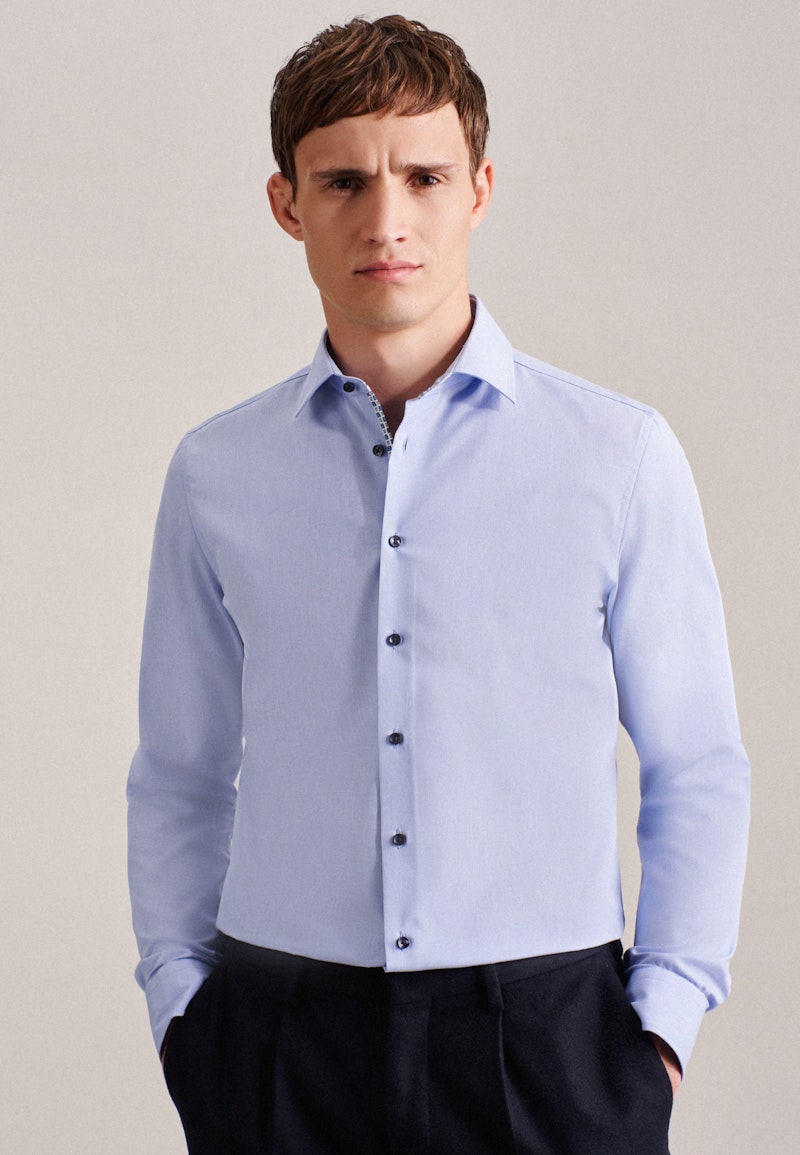 Chemise Business Slim Structuré Col Kent