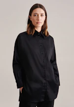 Longbluse Uni in Schwarz |  Seidensticker Onlineshop