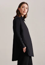 Longbluse Uni in Schwarz |  Seidensticker Onlineshop