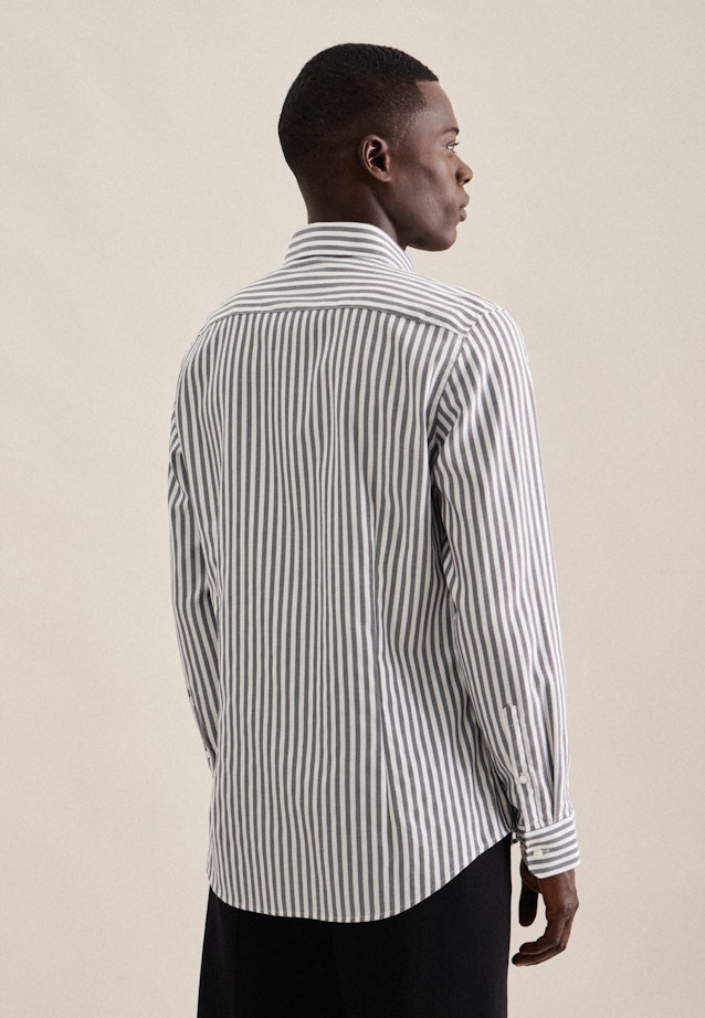 Slim Business Hemd Streifen in Dunkelblau |  Seidensticker Onlineshop