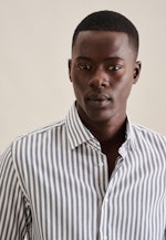 Slim Business Hemd Streifen in Dunkelblau |  Seidensticker Onlineshop