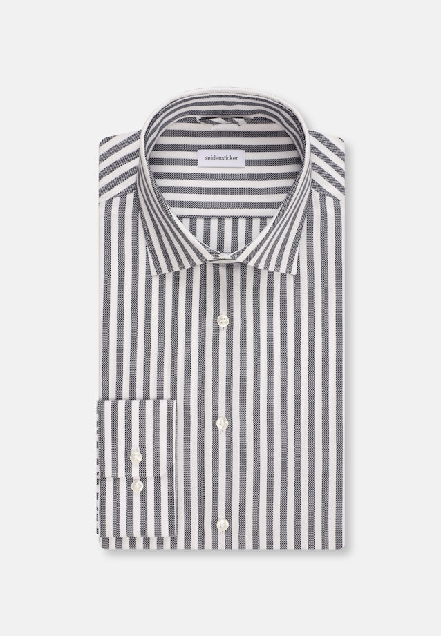 Slim Business Hemd Streifen in Dunkelblau |  Seidensticker Onlineshop