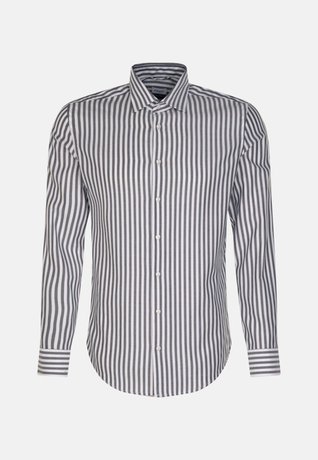 Slim Business Hemd Streifen in Dunkelblau |  Seidensticker Onlineshop