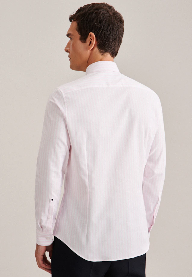 Slim Business Hemd Streifen in Rosa/Pink |  Seidensticker Onlineshop