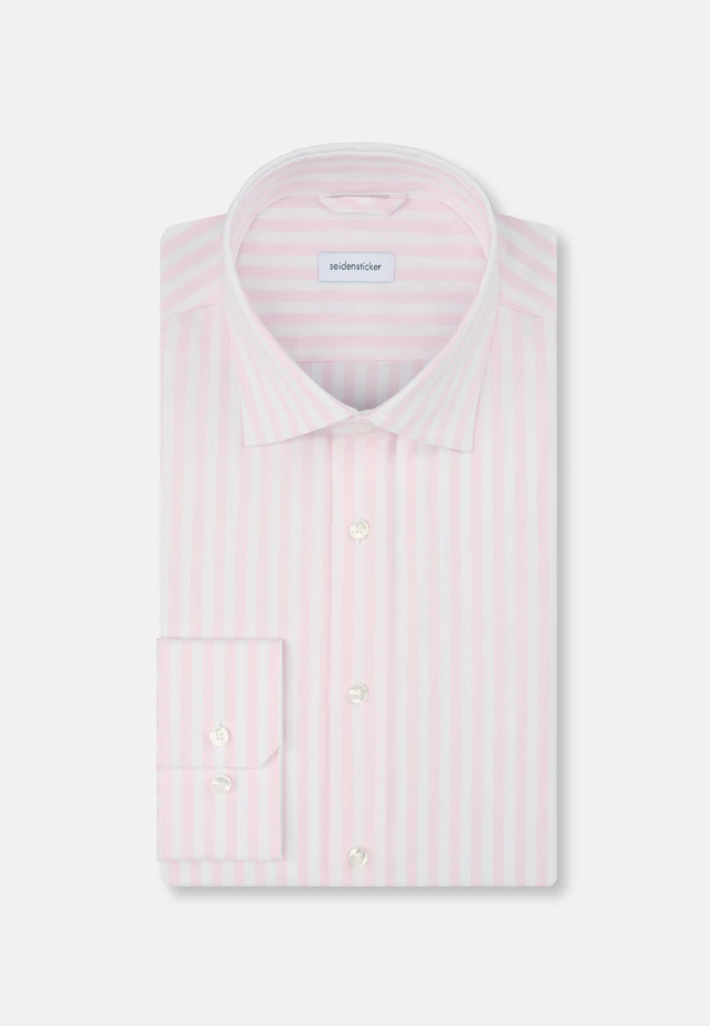 Slim Business Hemd Streifen in Rosa/Pink |  Seidensticker Onlineshop