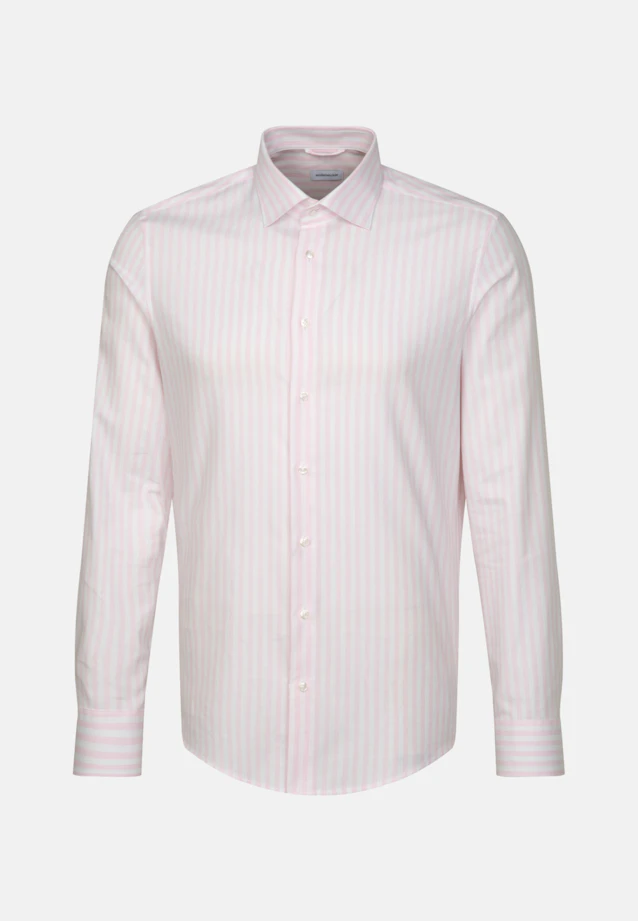 Slim Business Hemd Streifen in Rosa/Pink |  Seidensticker Onlineshop