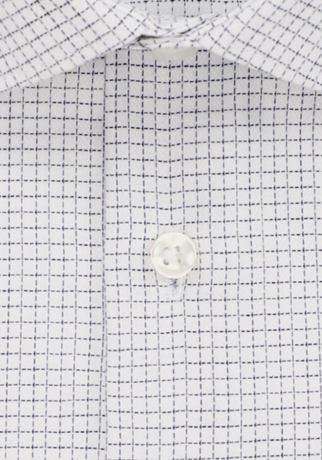 Non-iron Herringbone pattern Business Shirt in Slim with Kent-Collar in Medium Blue |  Seidensticker Onlineshop