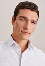 Slim Business shirt Check in Medium Blue |  Seidensticker Onlineshop