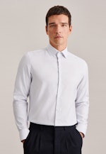 Slim Business shirt Check in Medium Blue |  Seidensticker Onlineshop