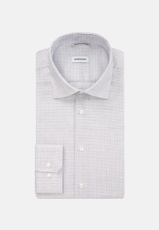 Non-iron Visgrat Business overhemd in Slim with Kentkraag in Middelmatig Blauw |  Seidensticker Onlineshop
