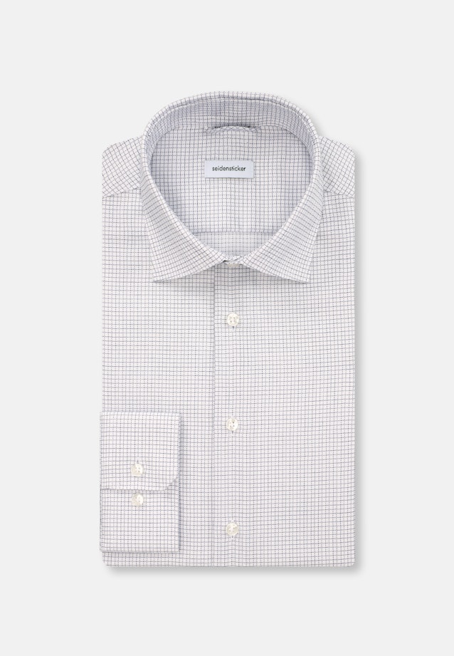 Slim Business shirt Check in Medium Blue |  Seidensticker Onlineshop