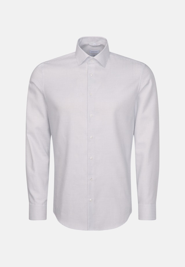 Slim Business shirt Check in Medium Blue |  Seidensticker Onlineshop
