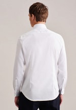 Non-iron Twill Business Shirt in X-Slim with Kent-Collar in White |  Seidensticker Onlineshop