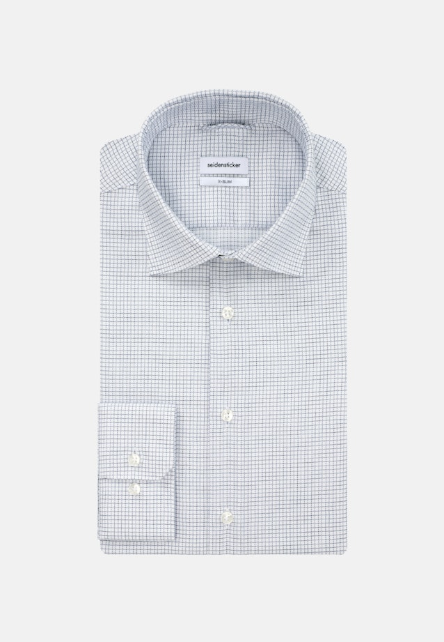 Non-iron Visgrat Business overhemd in X-Slim with Kentkraag in Middelmatig Blauw |  Seidensticker Onlineshop