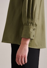 7/8-sleeve Satin Tunic in Green |  Seidensticker Onlineshop