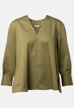 7/8-sleeve Satin Tunic in Green |  Seidensticker Onlineshop