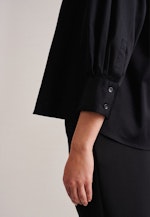 7/8-Arm Satin Tunika in Schwarz |  Seidensticker Onlineshop