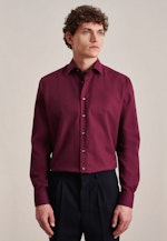 Twill Flanellhemd in Regular mit Kentkragen in Rot |  Seidensticker Onlineshop