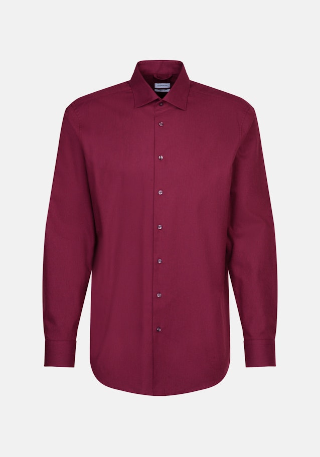 Twill Flanellhemd in Regular mit Kentkragen in Rot |  Seidensticker Onlineshop