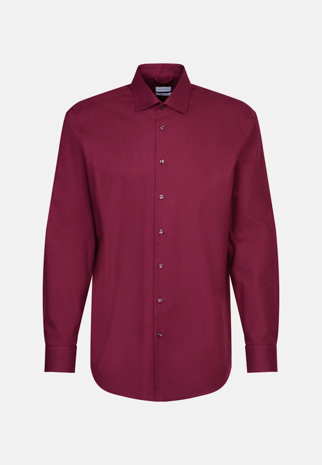 Flanellen hemd in Regular with Kentkraag in Rood |  Seidensticker Onlineshop