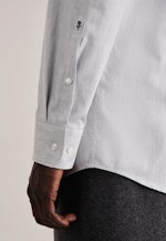 Twill Flanellhemd in Regular mit Kentkragen in Grau |  Seidensticker Onlineshop