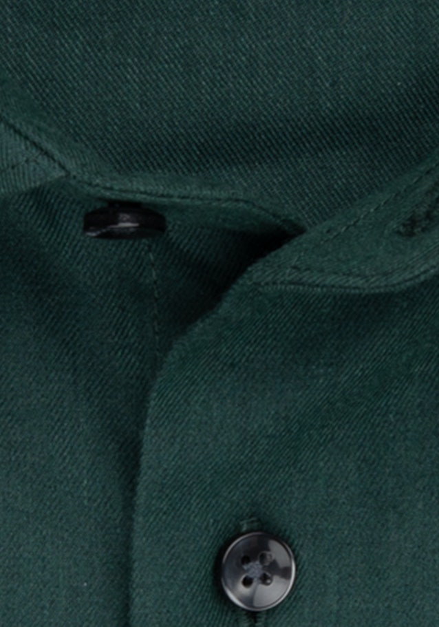 Twill Flanellhemd in Regular mit Kentkragen in Grün |  Seidensticker Onlineshop