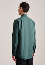 Regular Chemise en flanelle Uni in Vert |  Seidensticker Onlineshop