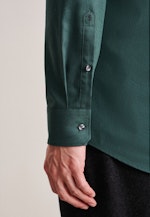 Regular Chemise en flanelle Uni in Vert |  Seidensticker Onlineshop