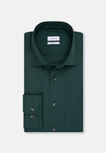Regular Chemise en flanelle Uni in Vert |  Seidensticker Onlineshop