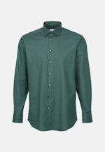 Regular Flanellhemd Uni in Grün |  Seidensticker Onlineshop