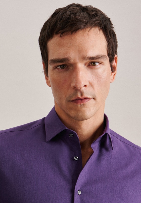 Purple Check Dress Shirt
